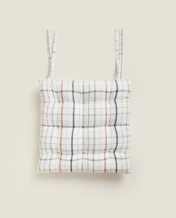 Dyed Thread Check Cushion