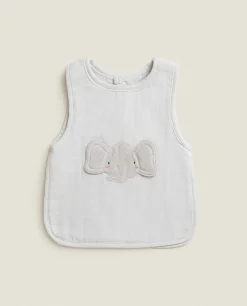 Elephant Cotton Terrycloth Bib