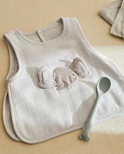 Elephant Cotton Terrycloth Bib