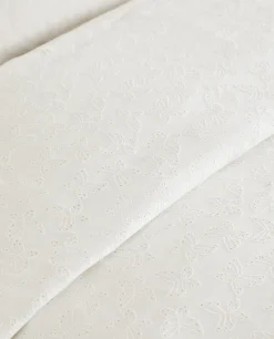 Embroidered Butterfly Bedspread