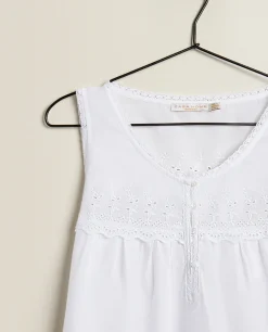 Embroidered Cotton Nightgown