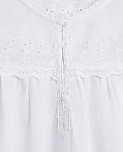 Embroidered Cotton Nightgown