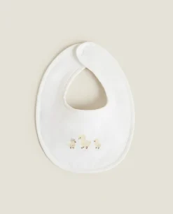 Embroidered Duck Bib