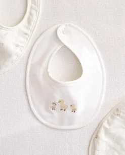 Embroidered Duck Bib