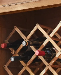 Extendible Wooden Bottle Stand