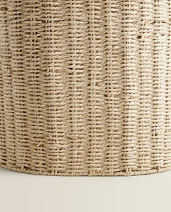 Fabric-Lined Laundry Hamper