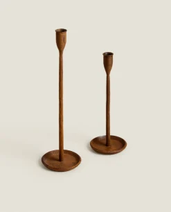 Faceted Metal Candlestick