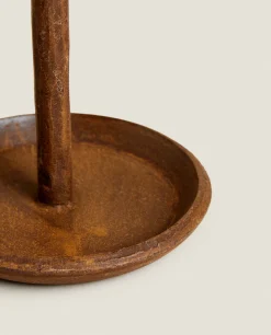 Faceted Metal Candlestick