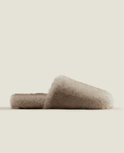 Faux Fur Mule Slippers