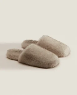 Faux Fur Mule Slippers