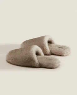 Faux Fur Mule Slippers