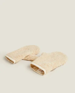 Faux Shearling Mittens