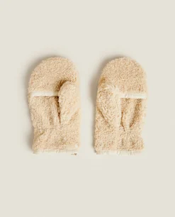 Faux Shearling Mittens