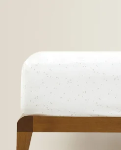Fitted Sheet With Moon And Star Print