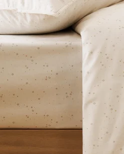 Fitted Sheet With Moon And Star Print