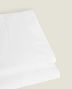 Flat Sheet With Double Backstitching