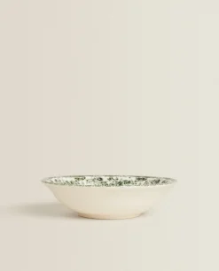 Floral Earthenware Bowl