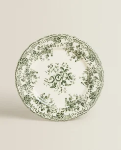 Floral Earthenware Dinner Plate