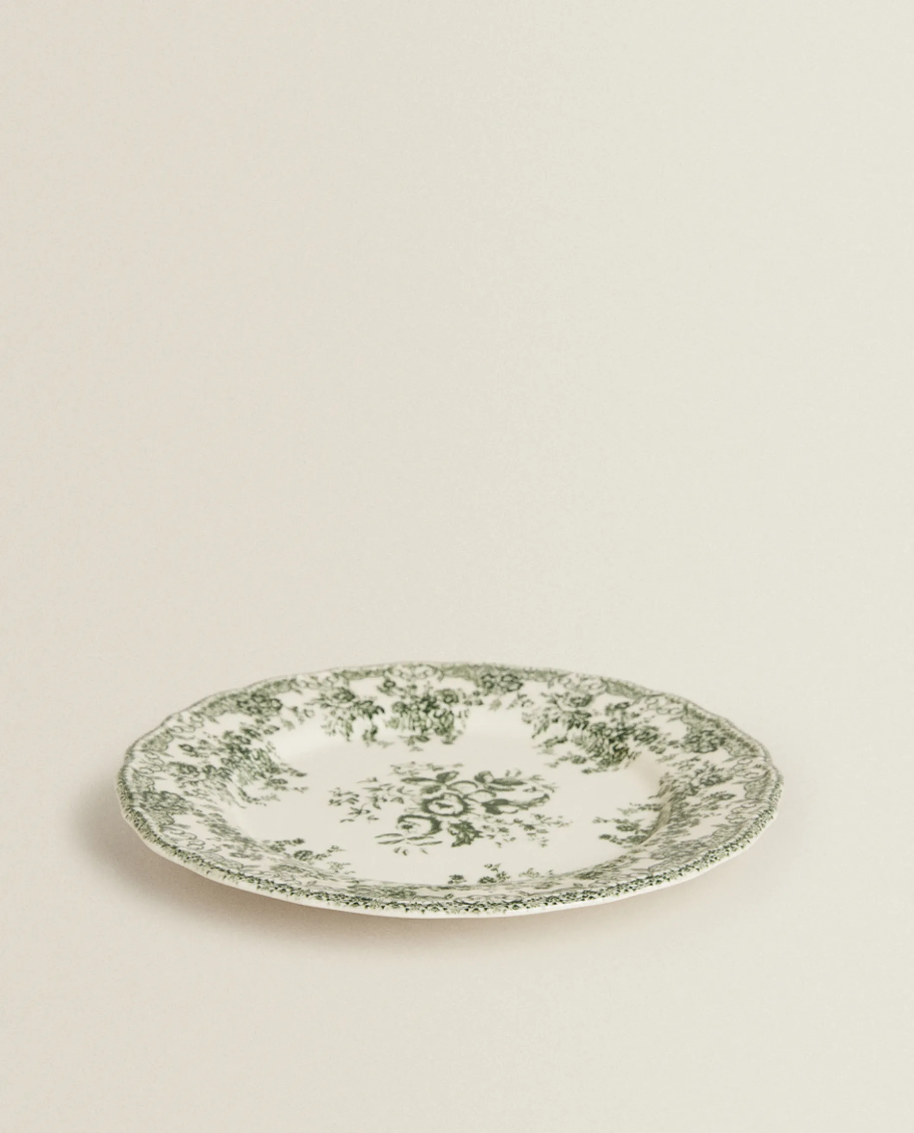 Floral Earthenware Dinner Plate