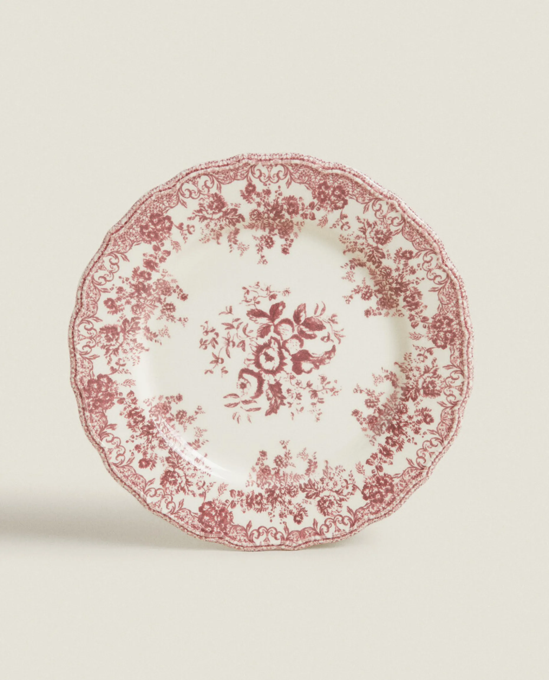 Floral Earthenware Dinner Plate