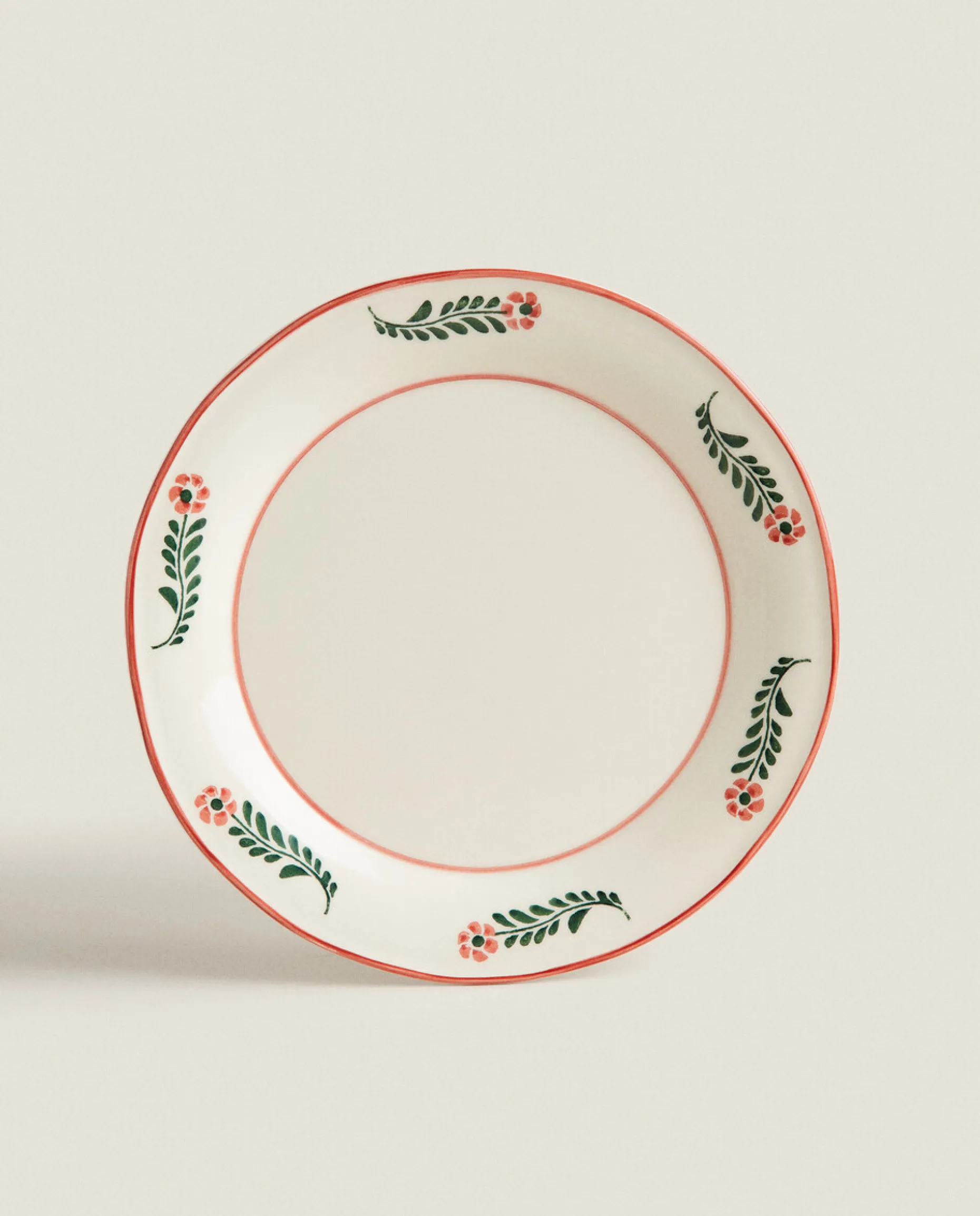 Floral Earthenware Dinner Plate