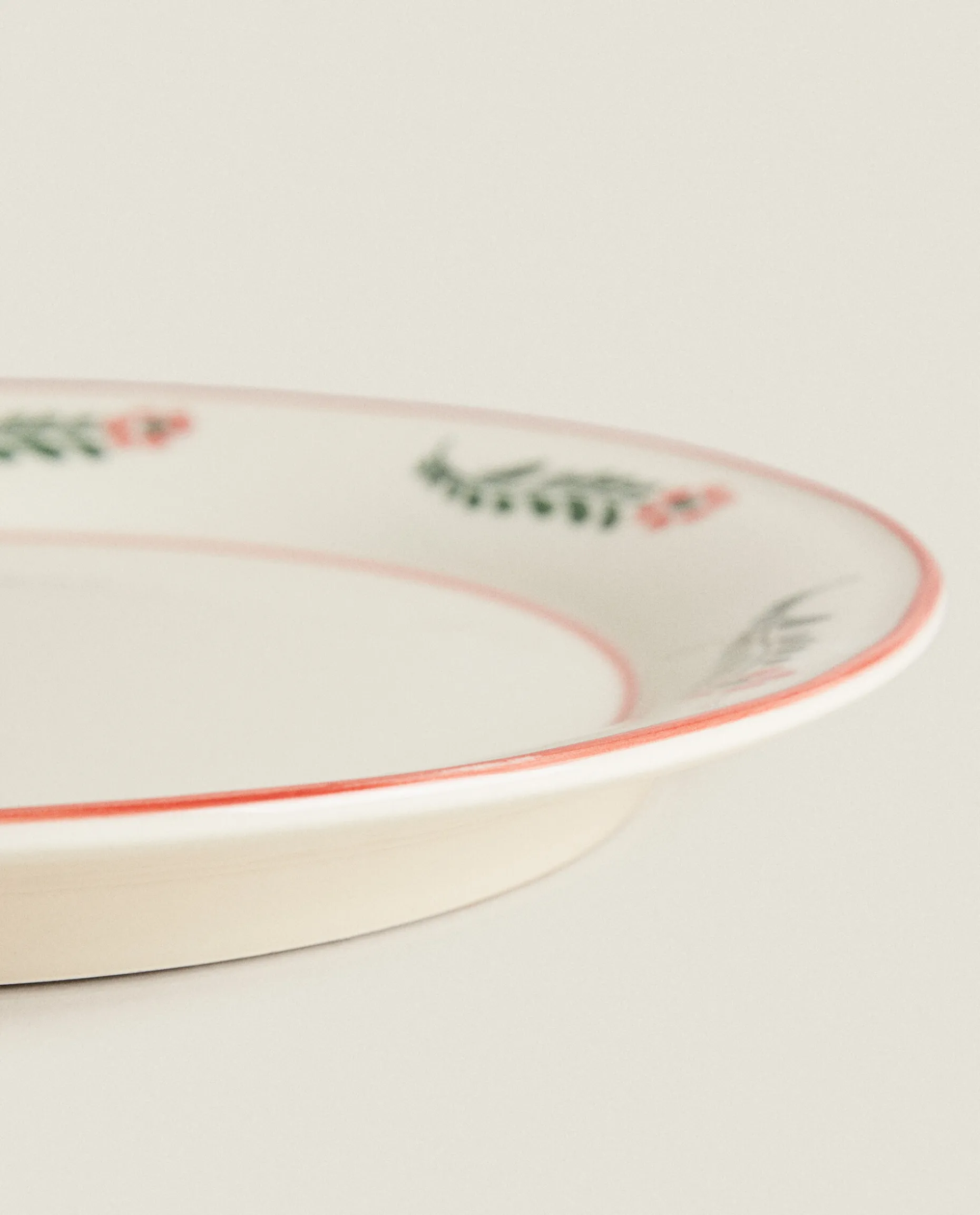 Floral Earthenware Dinner Plate