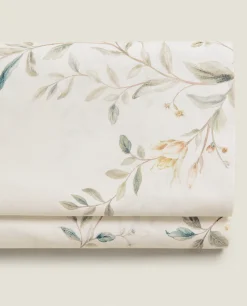 Floral Embroidery Flat Sheet