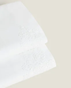 Floral Embroidery Flat Sheet