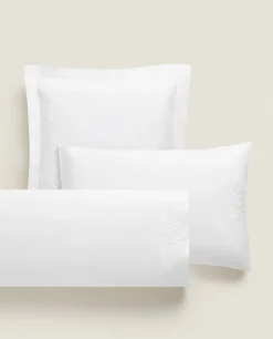 Floral Embroidery Pillowcase