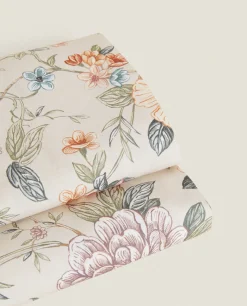 Floral Print Flat Sheet