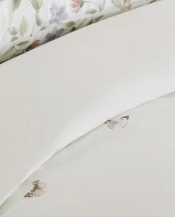 Flower And Butterfly Print Duvet Cover