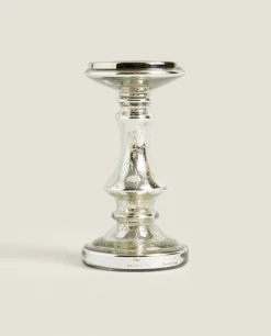 Geometric Glass Candlestick