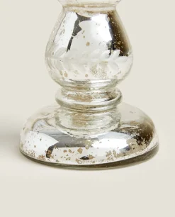 Geometric Glass Candlestick