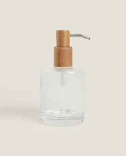 Glass And Wood Dispenser