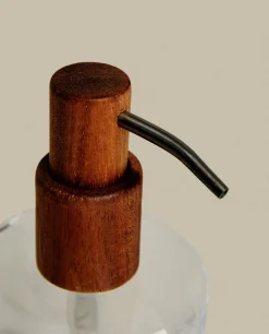 Glass And Wood Dispenser