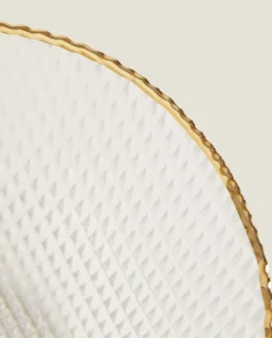 Glass Bowl With Raised Detail