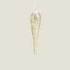 Glass Christmas Droplet Decoration