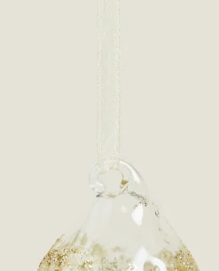 Glass Christmas Droplet Decoration
