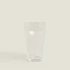 Glass Soft Drink Tumbler With Line Design