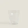 Glass Tumbler With Line Design