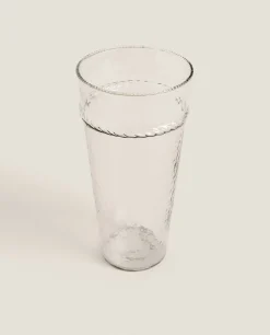 Glass Vase With Border