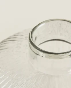 Glass Vase With Lines