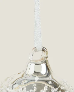 Glitter Glass Christmas Diamond Decoration