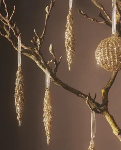 Glittery Christmas Branch Decoration