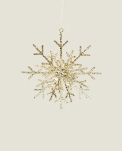 Glittery Christmas Snowflake Decoration