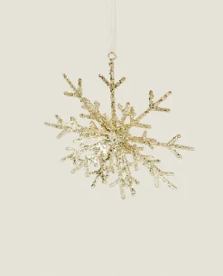 Glittery Christmas Snowflake Decoration