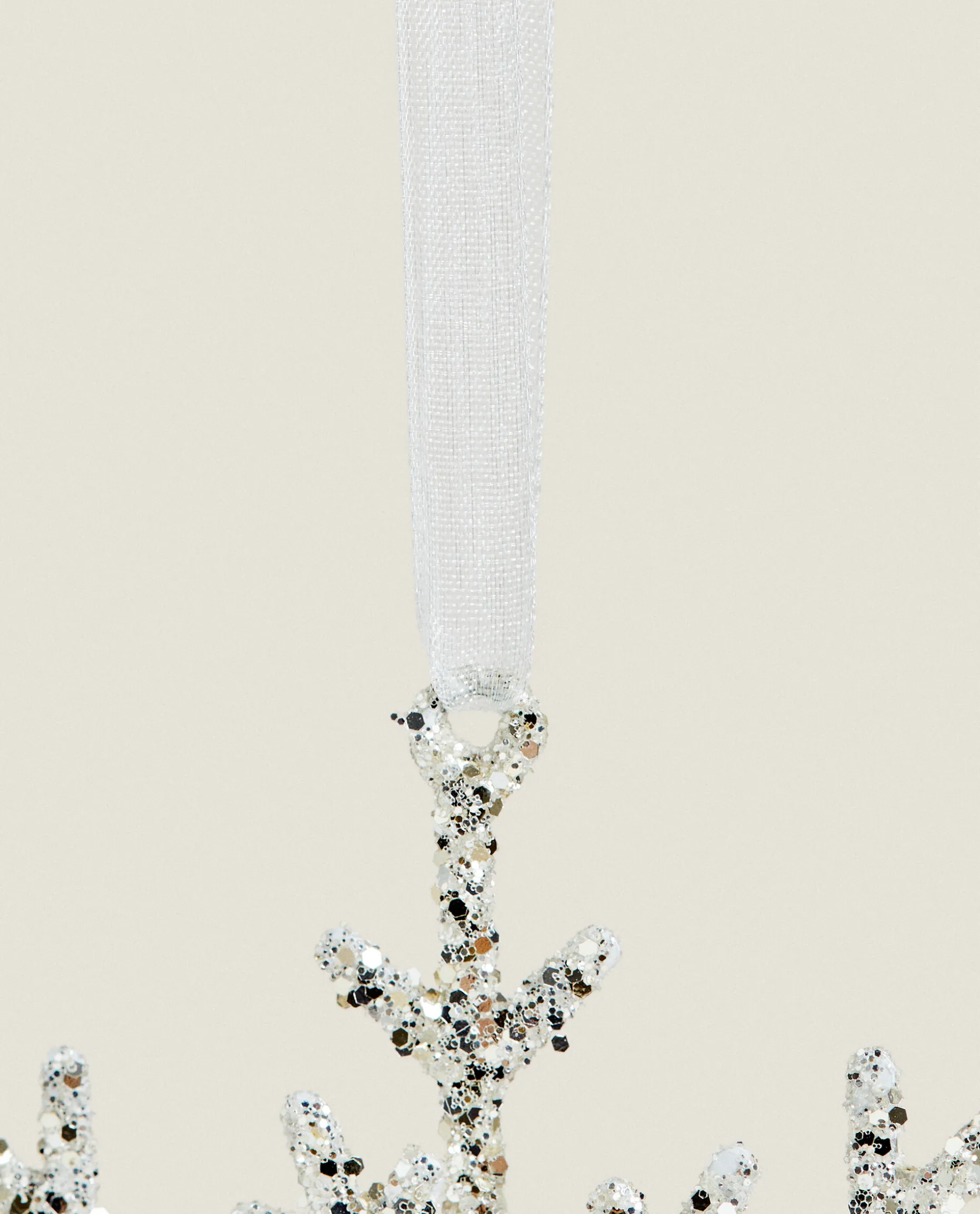 Glittery Christmas Snowflake Decoration
