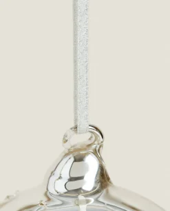 Glittery Glass Christmas Ball Decoration