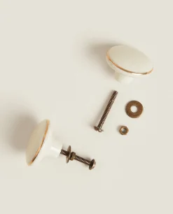Gold And Door Knob (Pack Of 2)