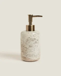 Gray Marble Soap Dispenser